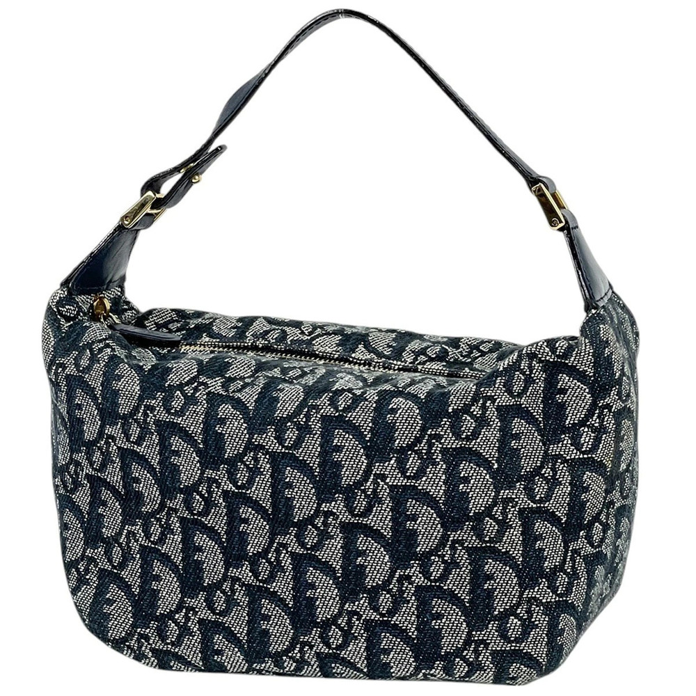 Christian Dior Trotter handbag Pouch Clutch tote bag accessory case canvas blue